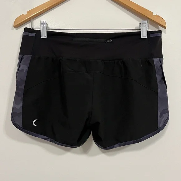 Zyia Active Black Camo 5 Star Running Workout Shorts M - Picture 10 of 12